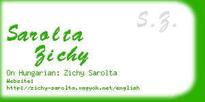 sarolta zichy business card